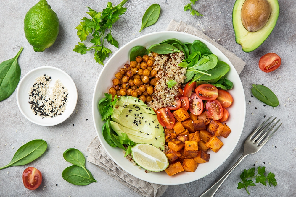 vegetarian breakfast bowl is gluten-free, flavorful, and loaded with nutrients!