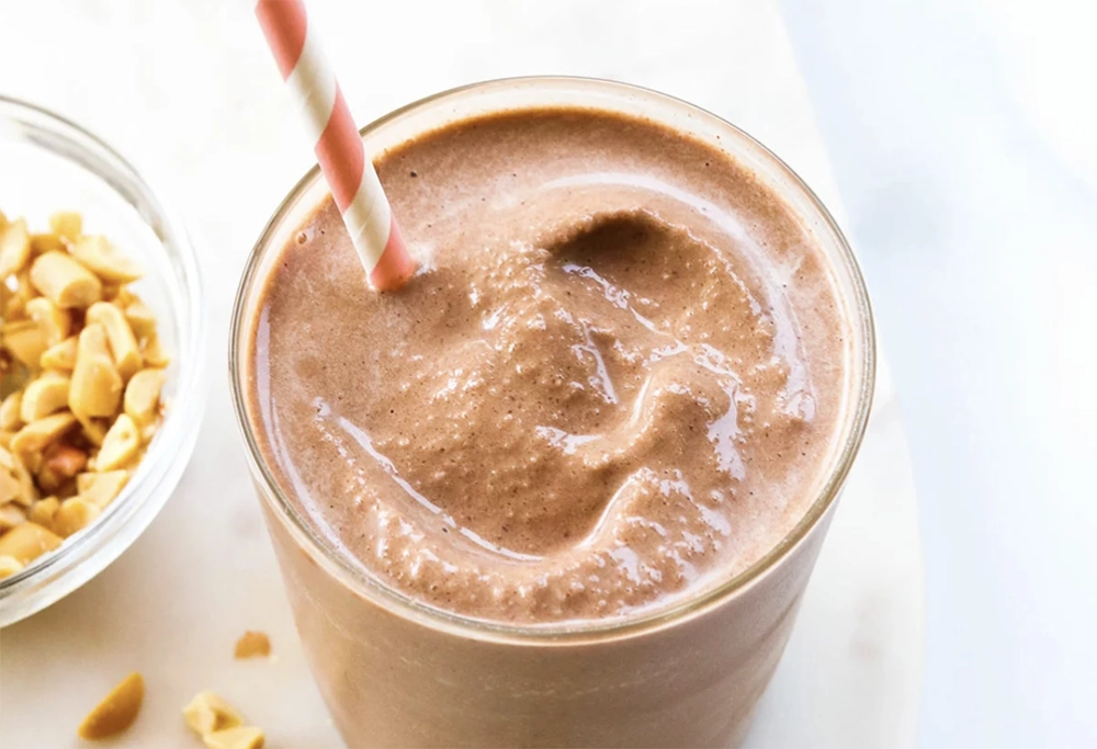 Peanut Butter Protein Shake, Healthy Chocolate Shake, Workout Protein Shake