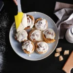 Rich cinnamon rolls, creamy cinnamon rolls, indulgent cinnamon rolls