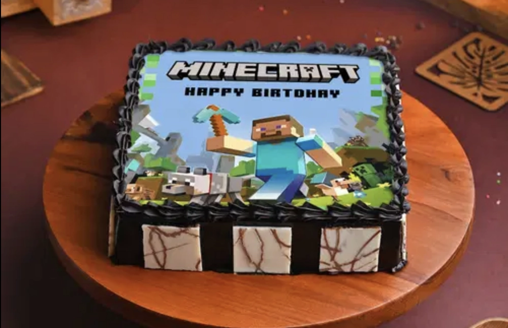 Minecraft Birthday Cake, Block Cake Design, Themed Cake Tutorial